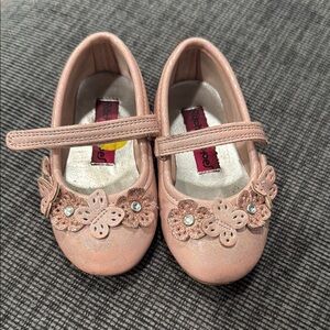 Pink Floral Kids Shoes